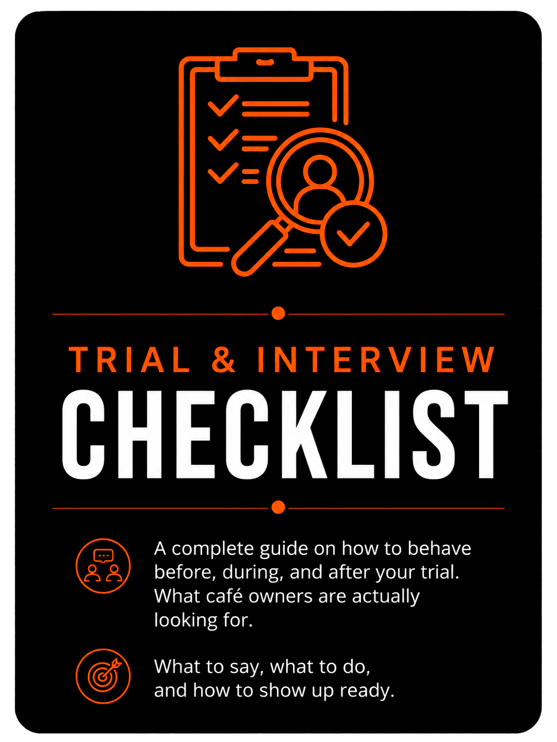 Trial & Interview Checklist